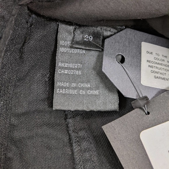 Saks Fifth Avenue Size 29 Mens Button Fly Black Jeans In Smoky black - Picture 11 of 12